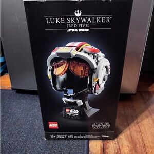 LEGO Luke Skywalker (Red Five) Helmet – Red, White, Yellow, Orange